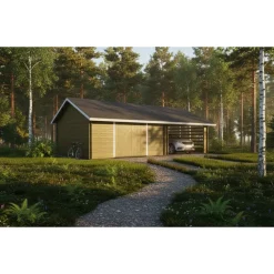 Autotalli ja autokatos LP Garden AT30KL, 29.9m² + 24m²