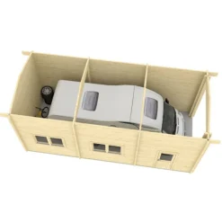 Autotalli matkailuautolle Tene Caravan 40