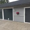 Autotallin nosto-ovi Isomatic Nordic 2500x2250mm vaakauritettu + avaaja Liftronic 500 tummanharmaa
