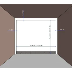 Autotallin nosto-ovi Isomatic Nordic 2500x2125mm vaakauritettu + avaaja Liftronic 500 tummanharmaa