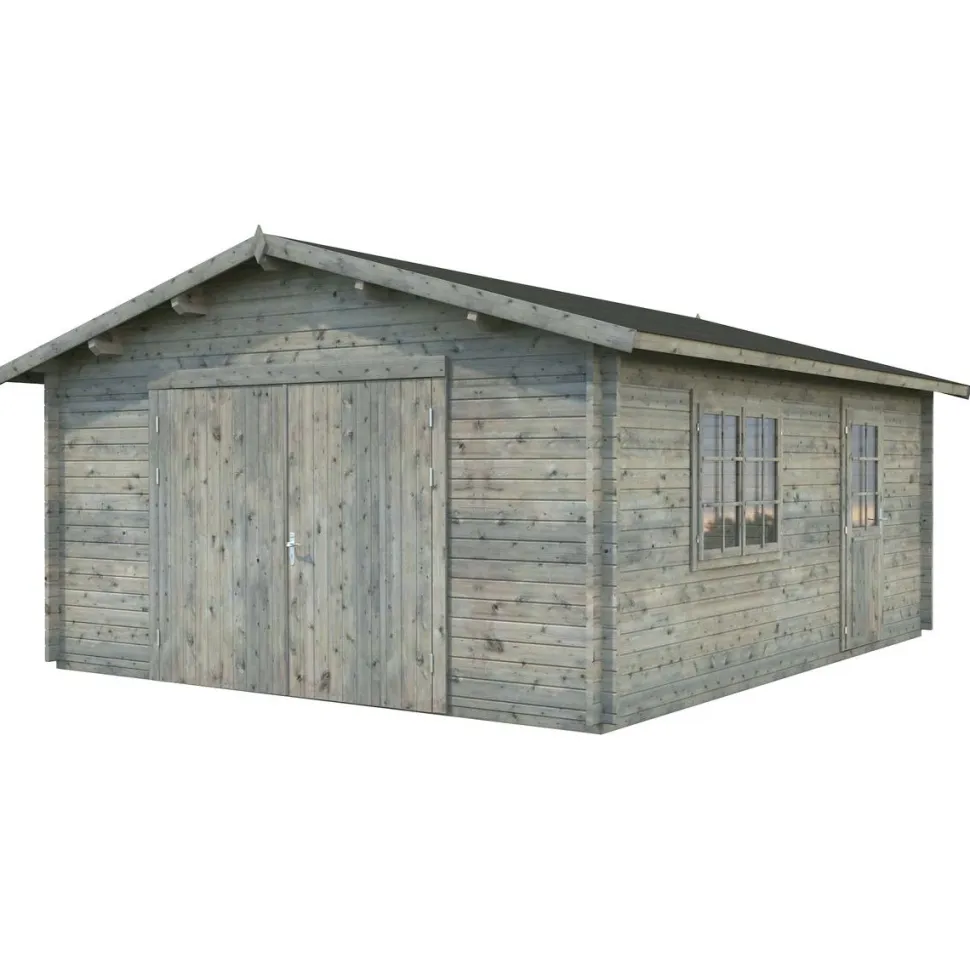 Autotalli Palmako Roger, puuovella, 23,9m² FR44-4757-3