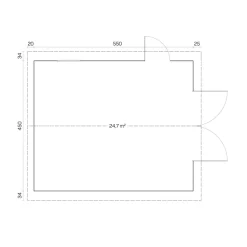 Autotalli Tene B 40, 24.7m²