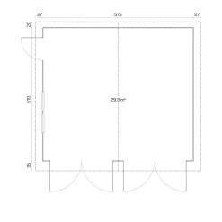 Autotalli Tene D 40, 29.3m²