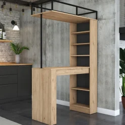 Baaripöytä Linento Furniture JA117 - 3173 saksanpähkinä/musta