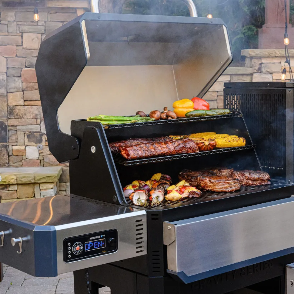 BBQ-hiiligrilli/savustin Masterbuilt Gravity Series 1050, digitaalinen, wifi-ohjattava