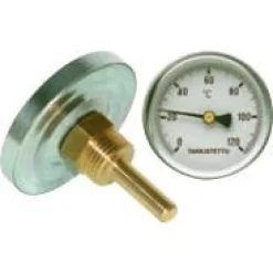 Bimetallilämpömittari R 1/2 halk. 100 L 100 120ºC