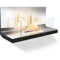 Biotakka Wall Flame, 83x46x40cm, rosteri/musta, seinään