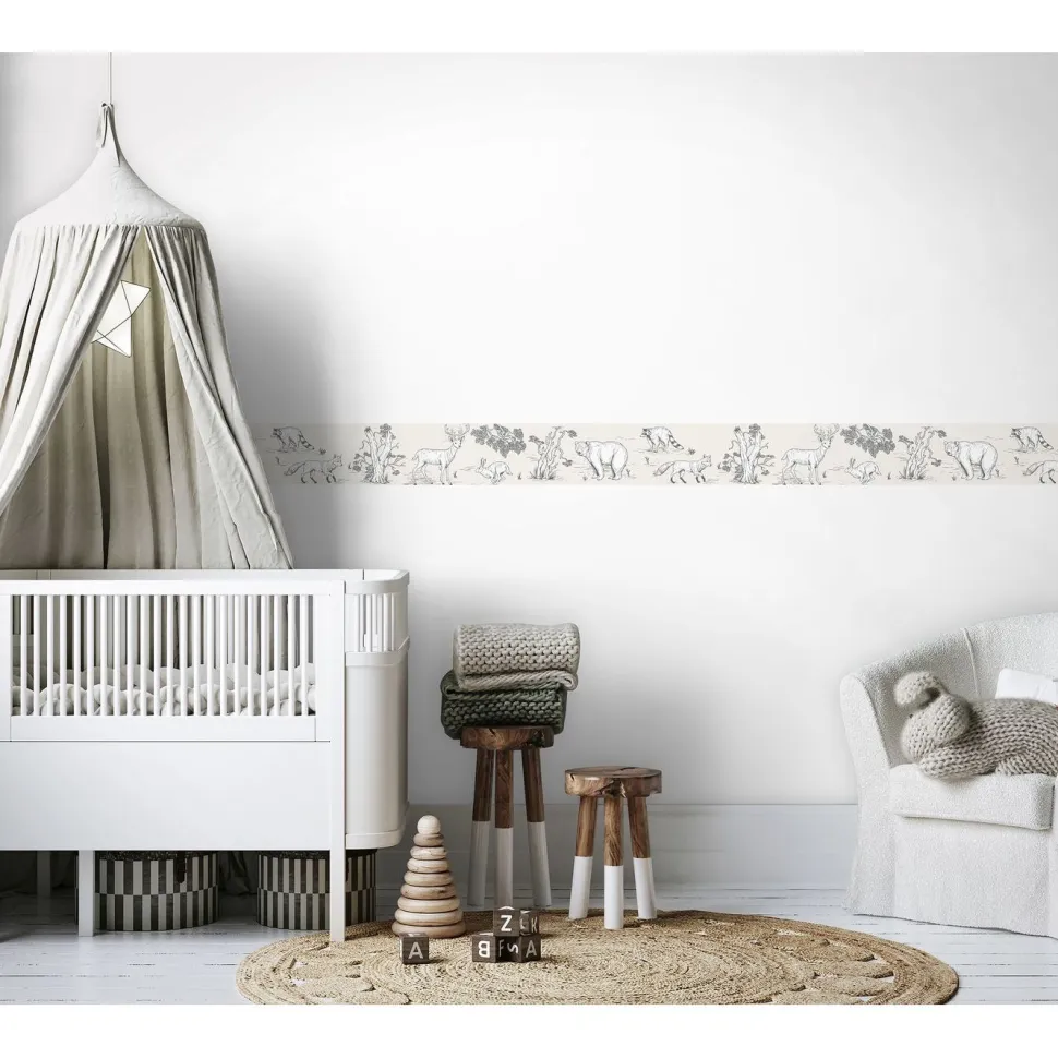 Boordi Kids Walls 45810, vinyylipinta, 0.18x5m, maisema, beige