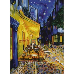 Canvas-taulu Linento Van Gogh - Café Terrace at Night, 50x70cm, monivärinen