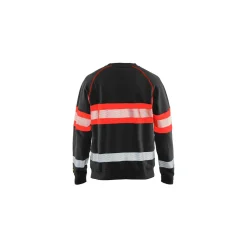 Collegepaita Blåkläder 3359 Highvis musta/huomiopunainen