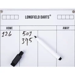Darts-setti Longfield, taulu, kaappi ja tikat, musta
