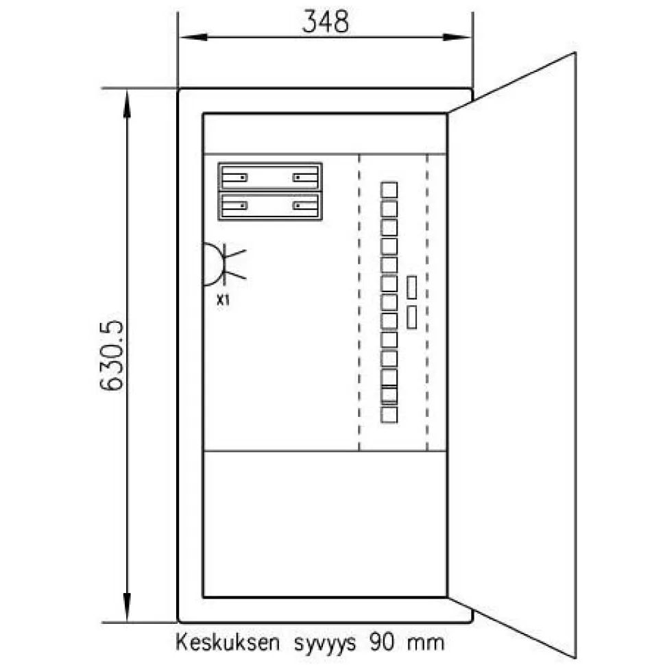 Data-asennuskotelo UTU IT-Setter VH36 IP30 PS