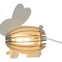 DIY-pöytävalaisin Heat Rabbit 27cm E14 tee-se-itse puu