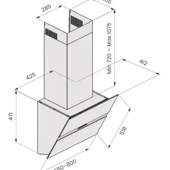 Dual Modular Liesikupu Savo dCH-m70, AC ja EC, seinälle asennettava, eri leveyksiä ja värejä
