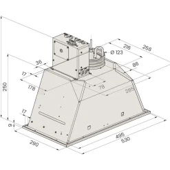 Dual Modular Liesikupu Savo dGH-m3805-S 52cm, AC ja EC, yläkaappiin upotettava, rst