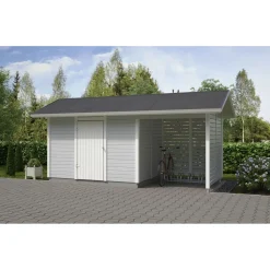 Elementtivarasto Timburg E7M 5040x2140 mm 10.79 m² puuvalmis