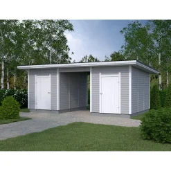 Elementtivarasto Timburg E12M 6040x3180 mm 19.2 m² puuvalmis