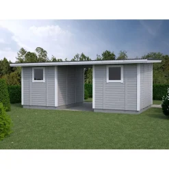 Elementtivarasto Timburg E12M 6040x3180 mm 19.2 m² puuvalmis