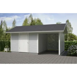 Elementtivarasto Timburg E9M 5040x3180 mm 16.02 m² puuvalmis