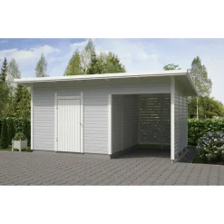 Elementtivarasto Timburg E9M 5040x3180 mm 16.02 m² puuvalmis