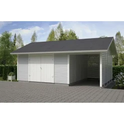 Elementtivarasto Timburg E17M 6040x4240 mm 25.59 m² puuvalmis