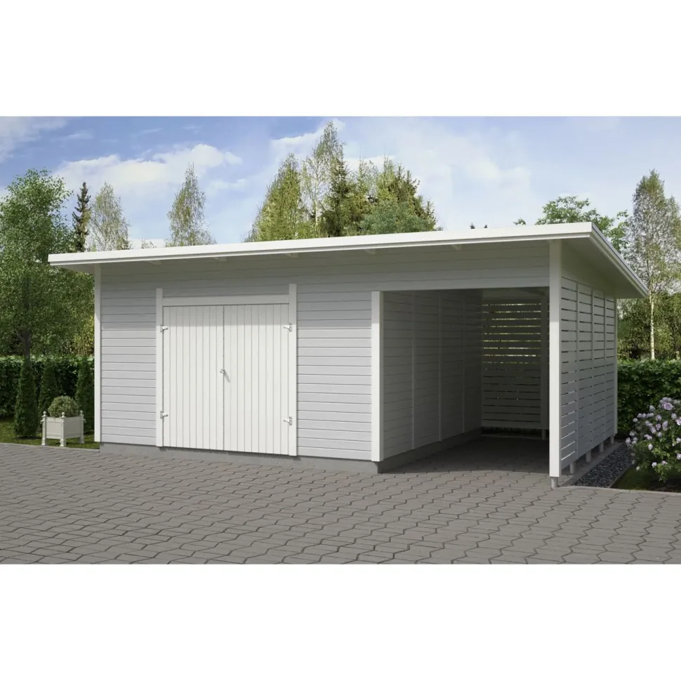 Elementtivarasto Timburg E17M 6040x4240 mm 25.59 m² puuvalmis