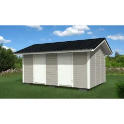 Elementtivarasto Timburg E11 5040x3180 mm 16.03 m² puuvalmis