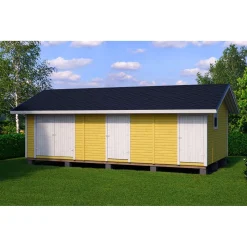 Elementtivarasto Timburg E19 8040x4240 mm 34.1 m² puuvalmis