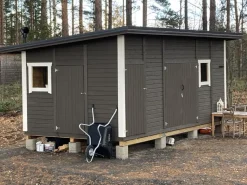 Elementtivarasto Timburg E12 6040x3180 mm 19.21 m² puuvalmis