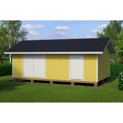 Elementtivarasto Timburg E18 7040x4240 mm 29.85 m² puuvalmis
