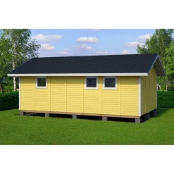 Elementtivarasto Timburg E18 7040x4240 mm 29.85 m² puuvalmis