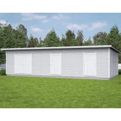 Elementtivarasto Timburg E21 10040x4240 mm 42.57 m² puuvalmis