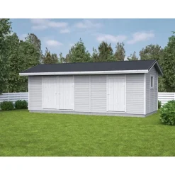 Elementtivarasto Timburg E13 7040x3180 mm 22.39 m² puuvalmis