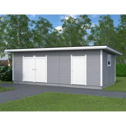 Elementtivarasto Timburg E13 7040x3180 mm 22.39 m² puuvalmis