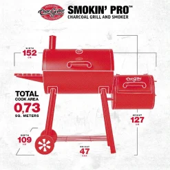Hiiligrilli/savustingrilli Char-Giller Smokin' Pro Offset Smoker