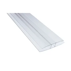 H-profiili Keraplast 10 mm, PC-muovia, kirkas 2,5 m