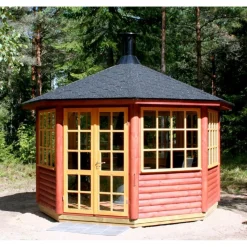 Huvimaja Jalotakka Satulinna 8-kulmainen (9,5m²)