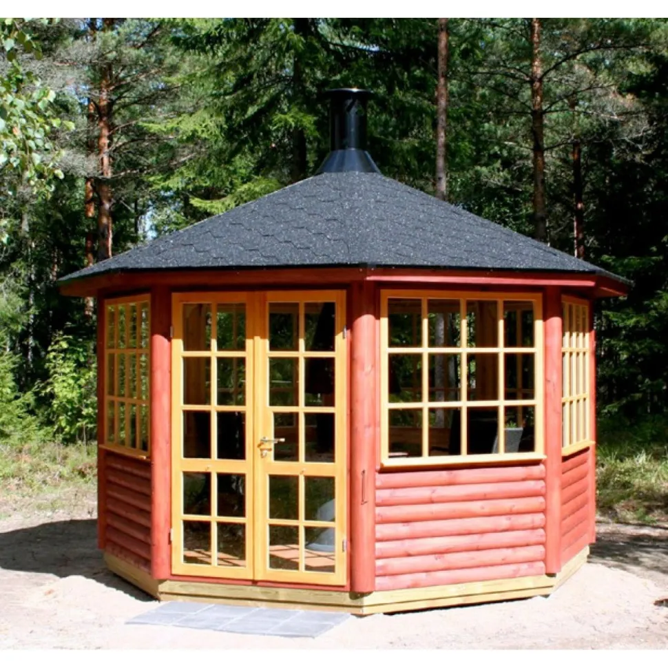 Huvimaja Jalotakka Satulinna 8-kulmainen (9,5m²)