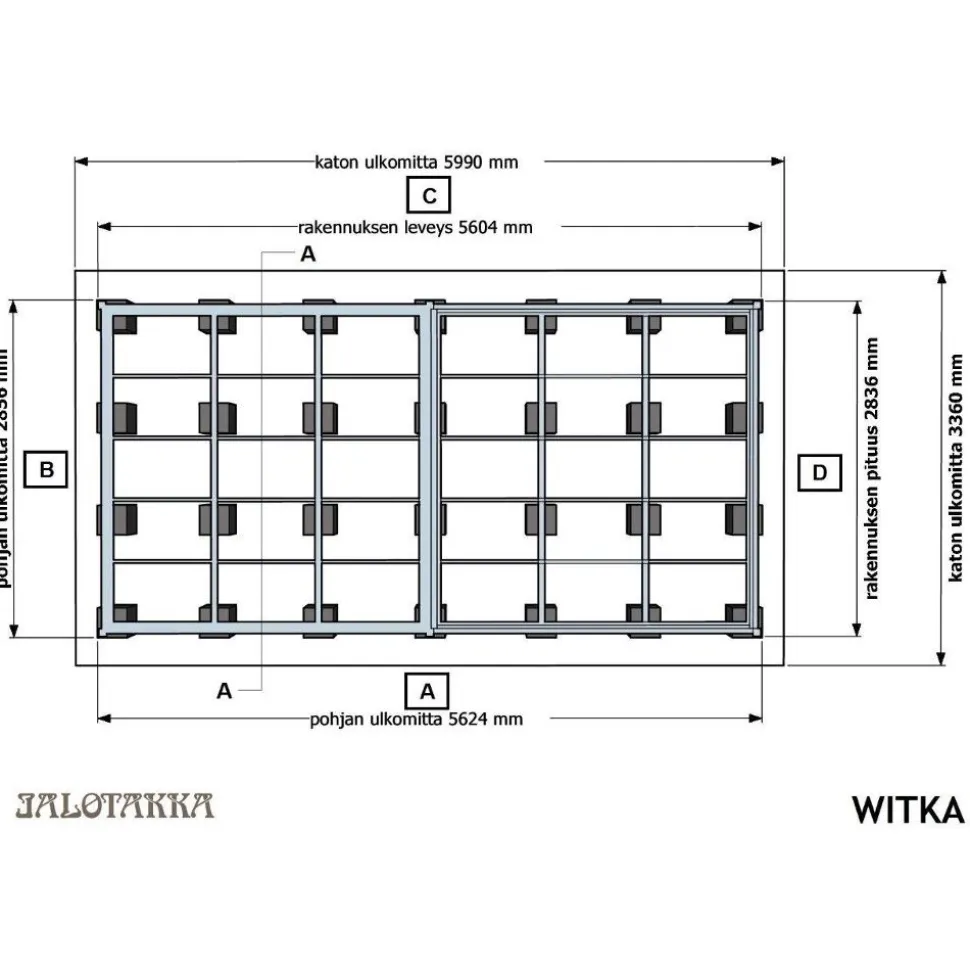 Huvimaja Jalotakka Villa Havouri (8,7m²) + terassi (8,7m²)