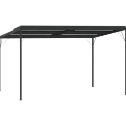 Huvimaja katolla 4x3x2,5 m alumiini ja teräs antrasiitti