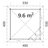 Huvimaja Palmako Melanie 9,6 m²