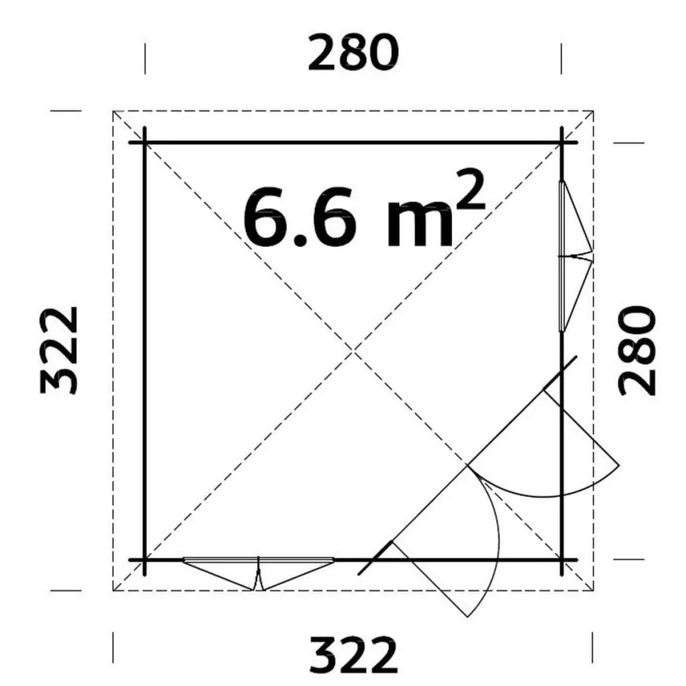 Huvimaja Palmako Melanie 6,6 m²
