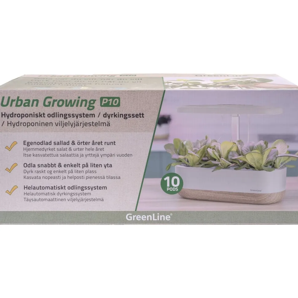 Hydroponinen vesiviljelyjärjestelmä Greenline Urban Growing P10