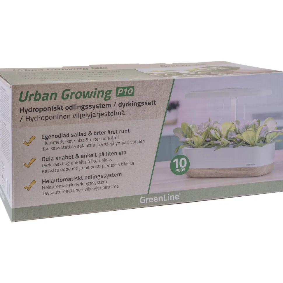 Hydroponinen vesiviljelyjärjestelmä Greenline Urban Growing P10