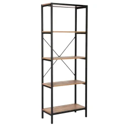 Hylly Home4You Lavina 60x30x165cm, saarni/musta