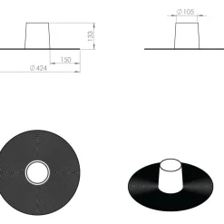 Höyrysulun tiiviste Vilpe HT-110, 130mm korkea