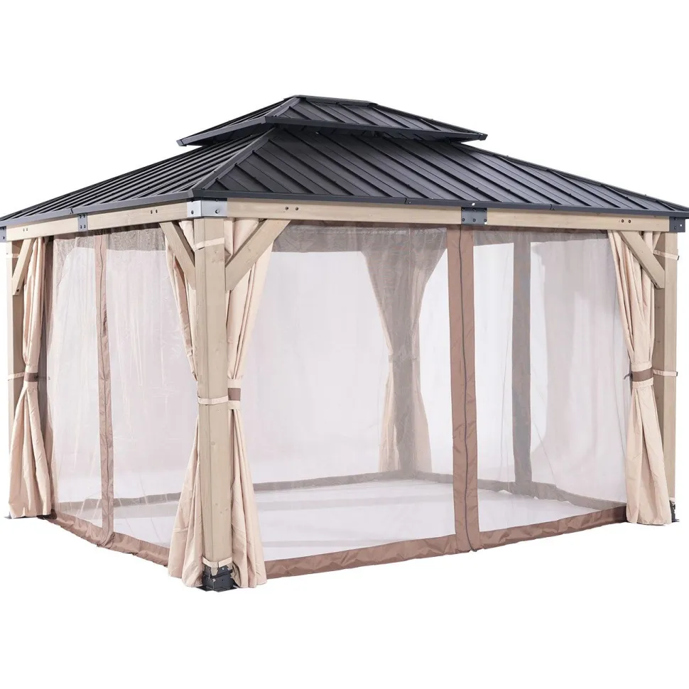 Hyttysverkot paviljonkiin Home4You CEDAR 3,36x3,9 m