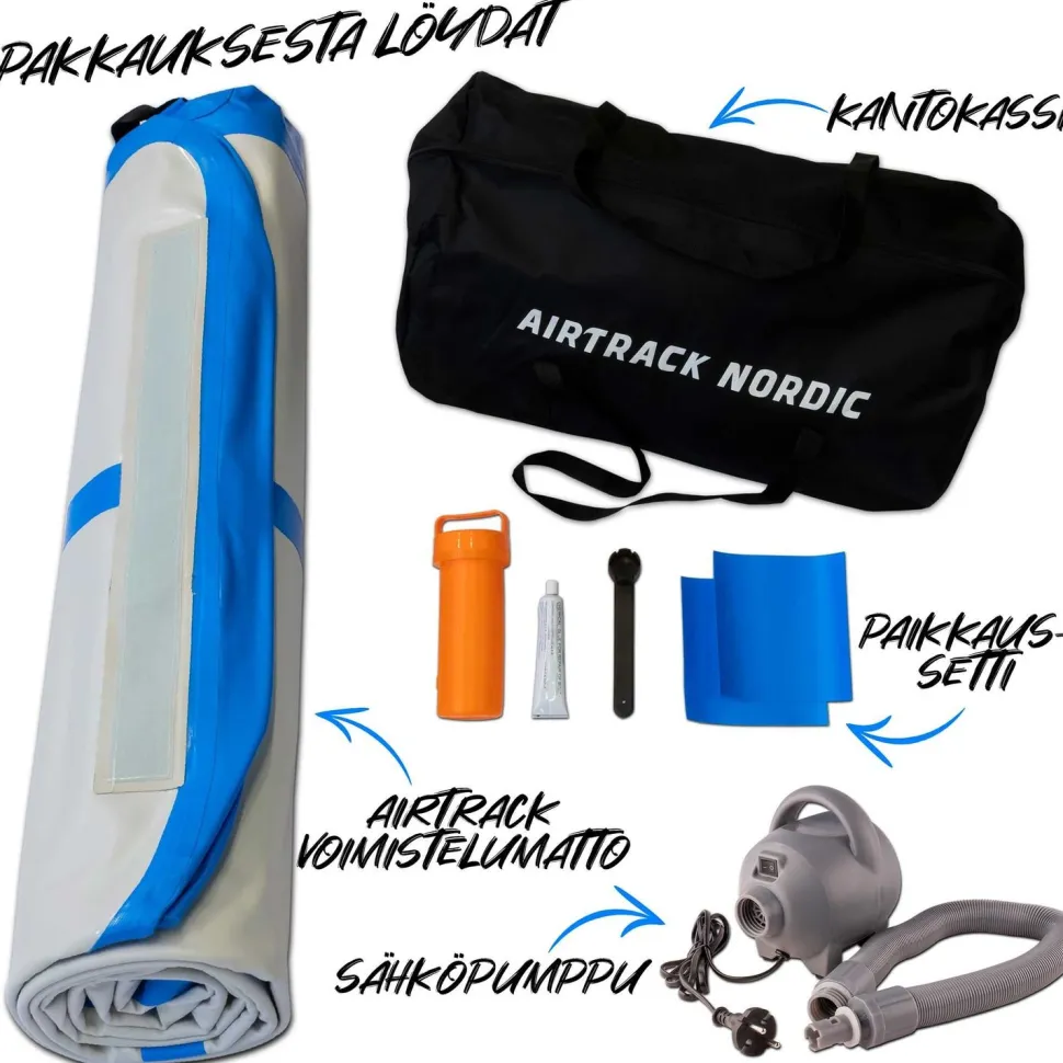 Ilmavolttipatja AirTrack Nordic Home 3m eri värejä