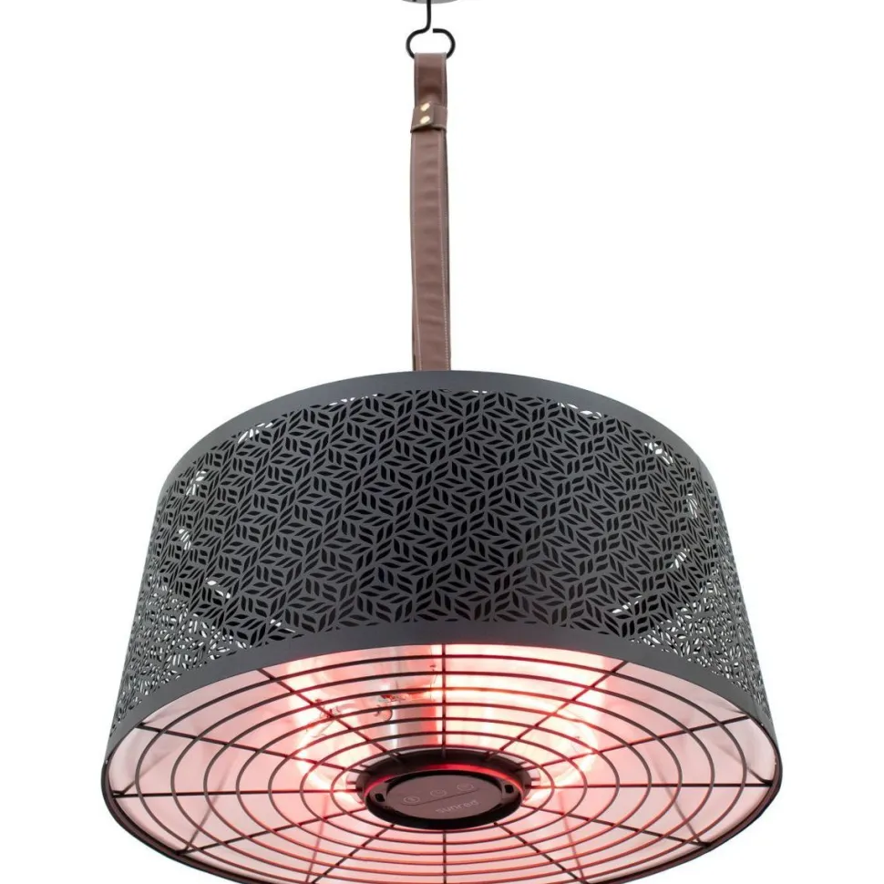 Infralämmitin Pistesarjat Sunred Dark Smart Moderna Artix Hanging, IP44, 2000W, musta