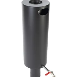 Jeremias vedenlämmitin, vesisäiliö piippumalli pyöreä 25l Ø 115 mm, musta
